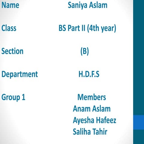 Individual counseling