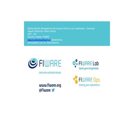 FIWARE Identity Manager Exercises