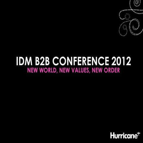 The IDM B2B Conference Social & Content Strategy 2012