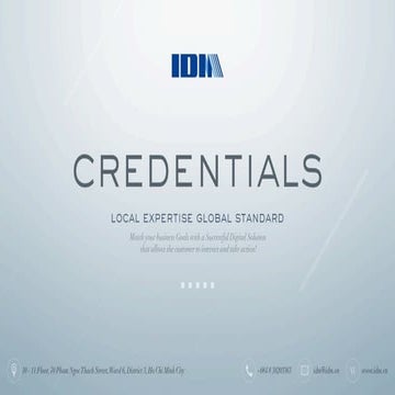 IDM Credentials 2015