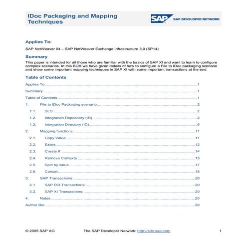 I doc packaging and mapping techniques.doc