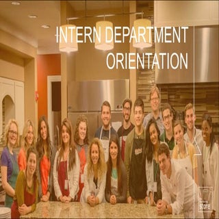 Intern Department Orientation (I DO...