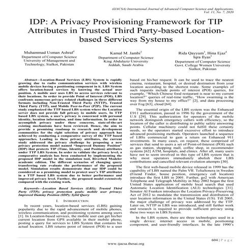 IDP: A Privacy Provisioning Framework for TIP Attributes in Trusted Third Par...