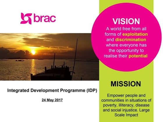 Brochure of BRAC's Integrated Development Programme (IDP) | PDF