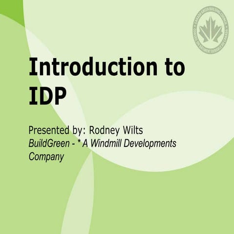 Idp Principles