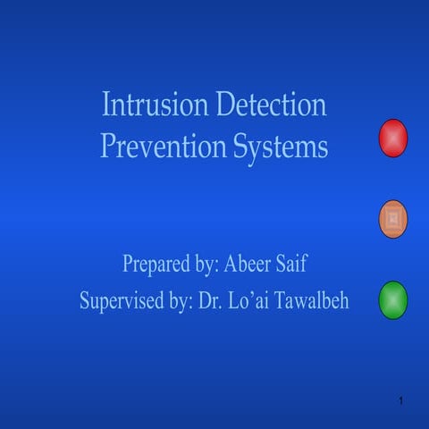 Intrusion Detection Systems and Intrusion Prevention Systems | PPT