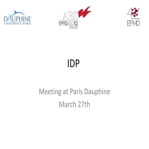 IDP Paris Dauphine