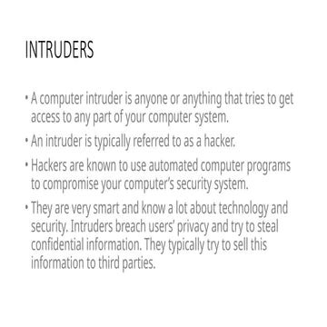 Intusion detection system in visualizati