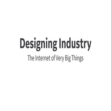 IDSA2015 - Designing Industry