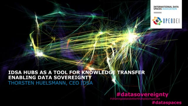 IDSA Hubs as a tool for Knowledge Transfer enabling Data Sovererignty