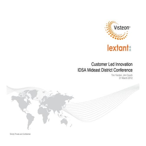 IDSA Mideast Conference - Customer Led Innovation