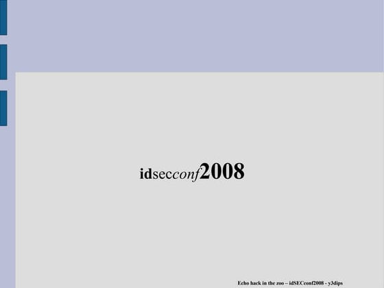idsecconf2008