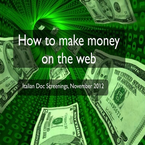 How to Make Money on the Web