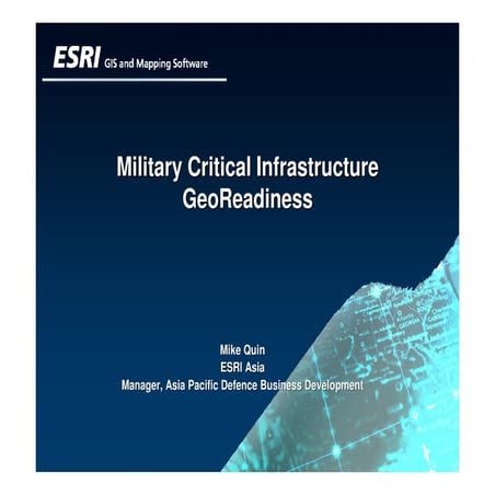 Military Critical Infrastructure: GeoReadiness