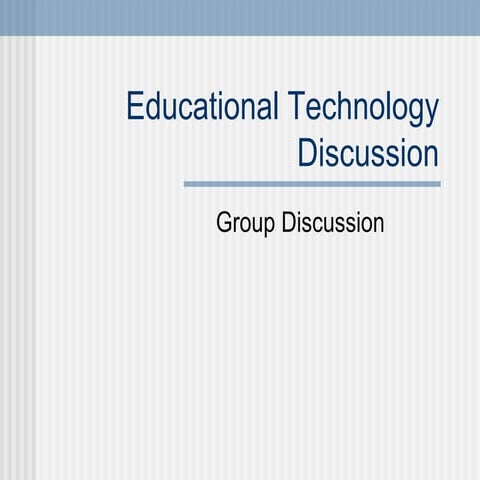 Idt Week1 Discussion