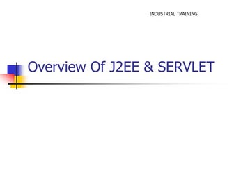 J2EE and Servlet 