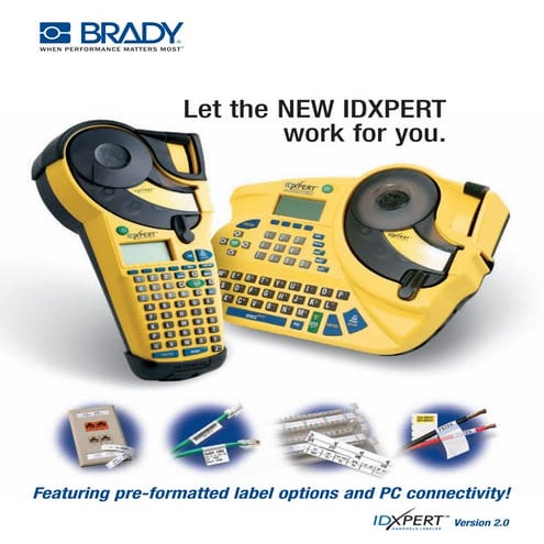 Brady Idxpert Label Printer Brochure