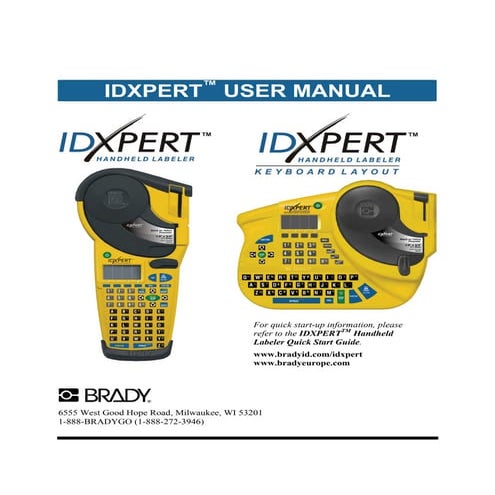 Idxpert user manual