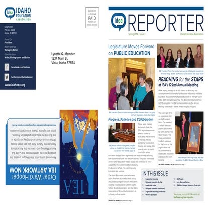 IEA Reporter Spring 2014 Edition