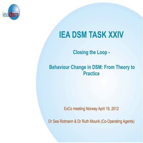 IEA DSM ExCo presentation Task XXIV