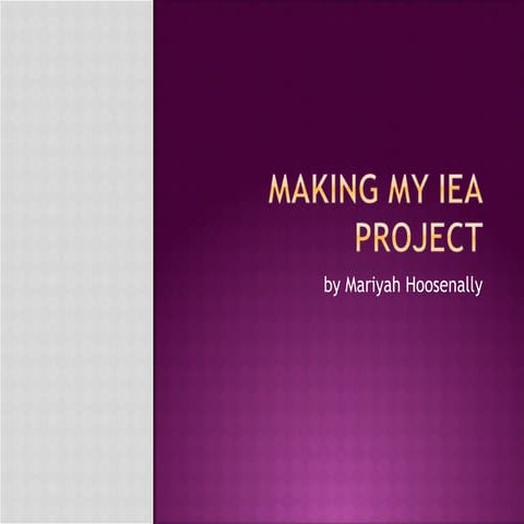 IEA Presentation