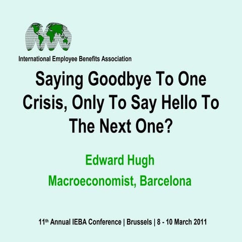 Saying Goodbye To One Crisis and Hello To The Next