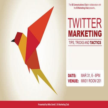IE Communication Club: Twitter in the corporate world