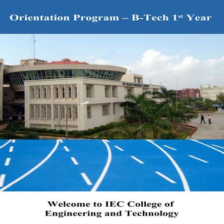 IEC Orientation Program for B.Tech New Students
