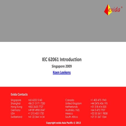 IEC 62061 introduction