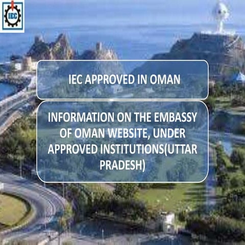 Iec approved by oman | PPTX