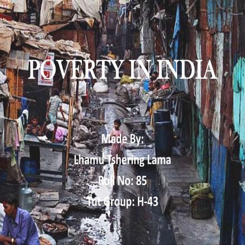 POVERTY IN INDIA