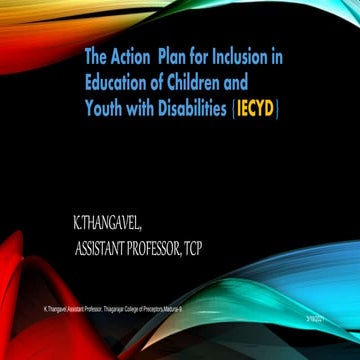 ACTION PLAN FOR INCLUSION IN EDUCATION