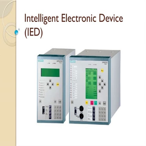 Intelligent Electronic Devices for Engineering