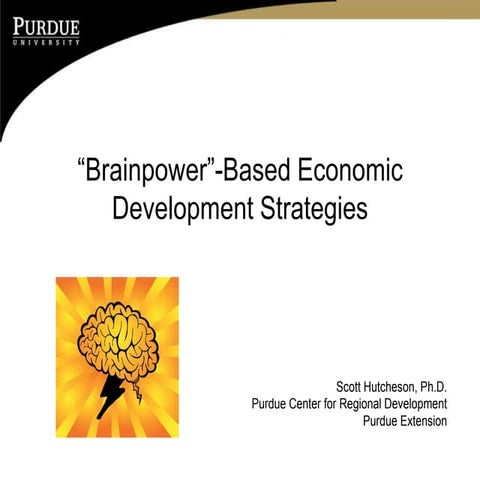 Brainpower-based Economic Development Strategies