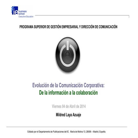 Ie dircom 2014. 04 de abril