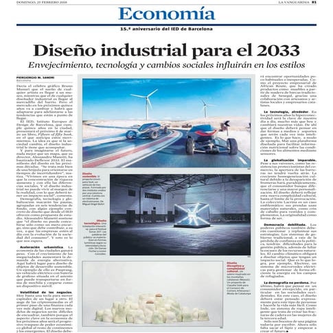 Diseño Industrial para el 2033 - IED Barcelona
