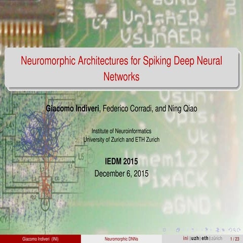 Deep Networks with Neuromorphic VLSI devices