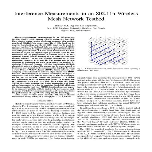 Ieee interference-measurements-802.11n