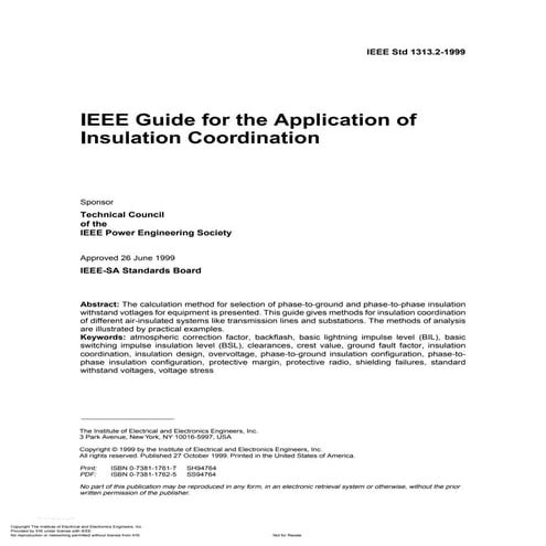 Ieee std-1313-2-1999