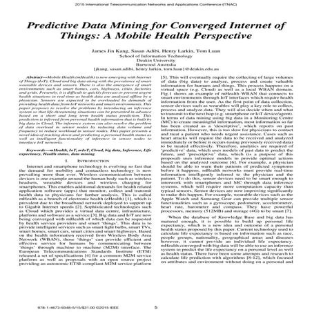 Predictive Data Mining for Converged Internet of