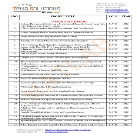 Ieee 2012 titles for matlab