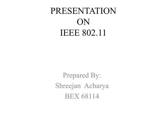  wireless network IEEE 802.11