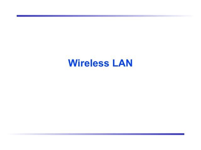 Wireless local area network IEEE802.11WLAN.ppt