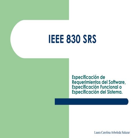 Ieee 830 srs