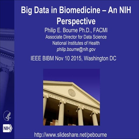 Big Data in Biomedicine – An NIH Perspective