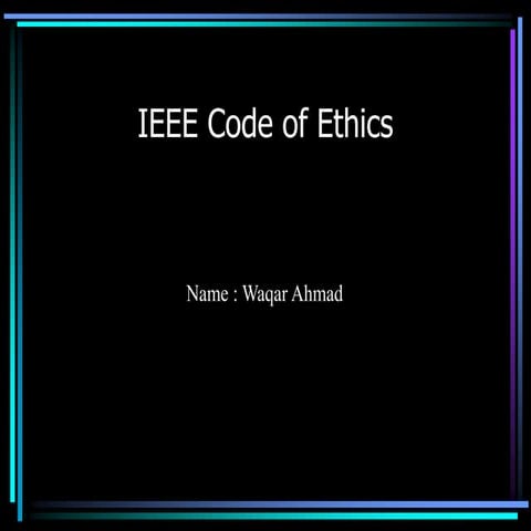 Ieee code of ethics
