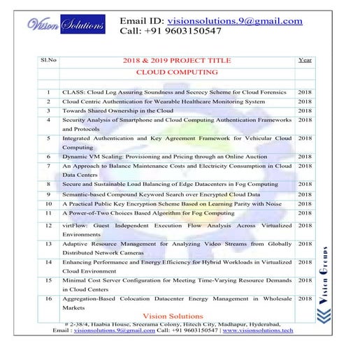 Ieee cse software 2018 project list