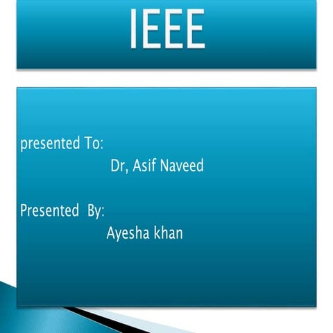 IEEE database ppt