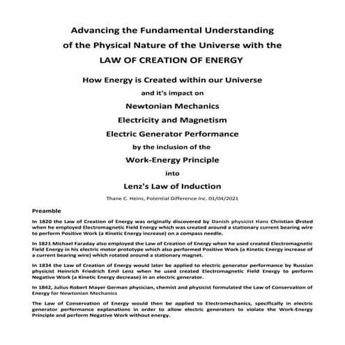IEEE Draft  Advancing the Fundamental Understanding of the Universe & the Law...
