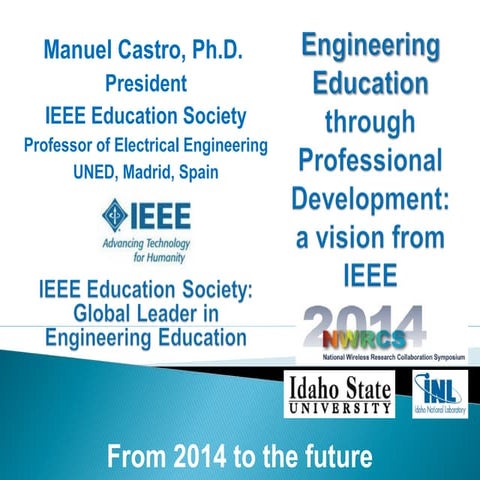 Engineering Education through Professional Development: a vision from IEEE 
